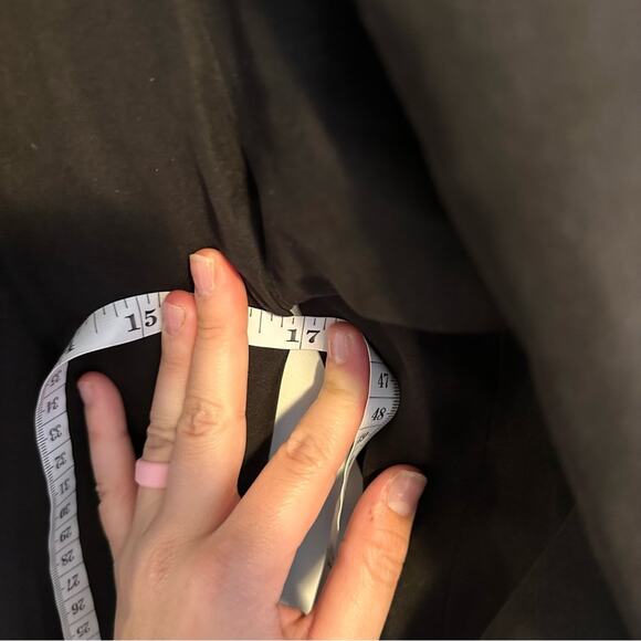 Vintage Calvin Klein Black Faux Suede Coat Jacket Large - Picture 8 of 12